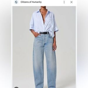 Citizens Of Humanity Light Blue Wide Leg Jeans
